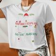 Christmas Dear Santa How Much Do You Know Women Cropped T-shirt