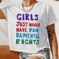 Girls Just Wanna Have Fundamental Rights Women Cropped T-shirt