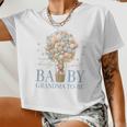 Grandma We Can Bearly Wait Baby Shower Bear Family Matching Women Cropped T-shirt