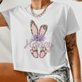 Honey Easter Bunny-Cheetah Leopard Print-Mother's Day Women Cropped T-shirt