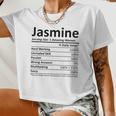 Jasmine Nutrition Personalized Name Christmas Women Cropped T-shirt