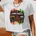 Juneteenth Girl Shirt Women Cropped T-shirt