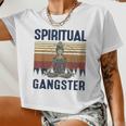 Yoga Girls Spiritual Gangsters Vintage Yoga Lover Women Cropped T-shirt