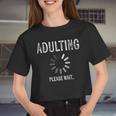 Adult 18Th Birthday For 18 Years Old Girls Boys Women Cropped T-shirt