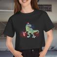 American Flag Dinosaur Plus Size Shirt For Men Women Family And Women Cropped T-shirt