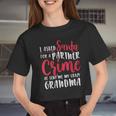 I Asked Santa For A Partner He Sent Me My Crazy Grandma Women Cropped T-shirt