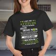 I Get My Attitude From Freaking Awesome Irish Mom St Patrick's Day Women Cropped T-shirt