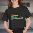 Aunt The Woman The Myth The Bad Influence Women Cropped T-shirt