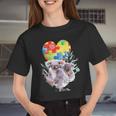Autism Awareness Mommy Koala Bear With Baby Puzzle Heart Women Cropped T-shirt