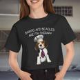 Beagle Dog Baking And Beagle Dogs Puppy Cute Mother Day 106 Beagles Women Cropped T-shirt