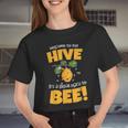 Bee Bee Bee Theme Back To School For Teachers Welcome To The Hive V2 Women Cropped T-shirt