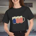 Beer American Graphic 4Th Of July Graphic Plus Size Shirt For Men Women Family Women Cropped T-shirt