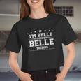 Im Belle Doing Belle Things Women Cropped T-shirt