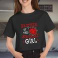 Brother Of The Birthday Girl Ladybug Bday Party Women Cropped T-shirt