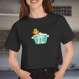 Chicken Pot Pi Day Math Men Women Kids Women Cropped T-shirt