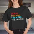 Coach The Man The Myth The Legend Women Cropped T-shirt
