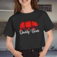 Daddy Bear Buffalo Plaid Women Cropped T-shirt