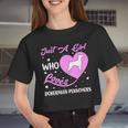 Dog Doberman Heart Shape Dog Just A Girl Who Loves Doberman Pinschers Women Cropped T-shirt