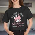 Dog Mom Dog Breed Animal Great Dane Mom Women Cropped T-shirt