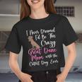 Dog Owner Dog Breeder Mom Great Dane Mom Women Cropped T-shirt