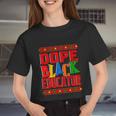 Dope Black Educator Black History Month 2022 Bhm Teacher Women Cropped T-shirt