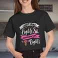 Feminist Christmas Lights And Reproductive Rights Pro Choice Women Cropped T-shirt