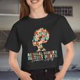 Feminist National Women's History Month 2024 Embrace Equity Women Cropped T-shirt