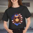 Fourth Of July American Independence Day Monkey Graphic Plus Size Shirt For Men Women Cropped T-shirt