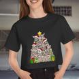 Christmas Chihuahua Pajama Shirt Tree Dog Dad Mom Xmas Women Cropped T-shirt