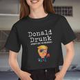 Donald Trump Presidents 4Th Of July Women Cropped T-shirt