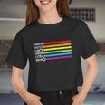 Flag Rainbow Lgbt Pride Month 2022 Women Cropped T-shirt