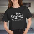 Serial Entrepreneur Idea For & Women Women Cropped T-shirt