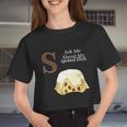 Spotted Dick Pastry Chef British Dessert For Men Women Women Cropped T-shirt