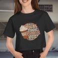 This Girl Runs On Pumpkin Spice Thanksgiving Quote Women Cropped T-shirt