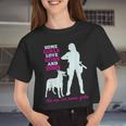 Some Girls Love Guns And Dogs Gun Women Cropped T-shirt