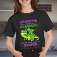 Grandma And Grandson A Bond That Can't Be Broken Women Cropped T-shirt