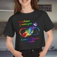 I'm A Proud Granddaughter Of A Wonderful Grandma In Heaven Women Cropped T-shirt