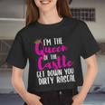 I’M The Queen Of The Castle Get Down You Dirty Rascal Women Cropped T-shirt