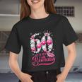 It's My 60Th Birthday Queen 60 Years Old Shoes Crown Diamond Women Cropped T-shirt