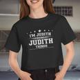Im Judith Doing Judith Things Women Cropped T-shirt