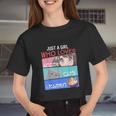 Just A Girl Who Loves Anime Women Cropped T-shirt