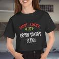 Most Likely To Christmas Crash Santa’S Sleigh Family Group Women Cropped T-shirt