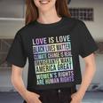 Love Is Love Black Lives Matter Tshirt Women Cropped T-shirt