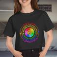 Love Is Love Science Is Real Kindness Is Everything Lgbt Women Cropped T-shirt