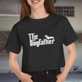Mens The Dogfather Dachshund Shirt Father Women Cropped T-shirt