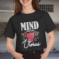 Mind Your Own Uterus Pro Choice V2 Women Cropped T-shirt