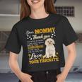 Morkie Dear Mommy Thank You For Being My Mommy Women Cropped T-shirt