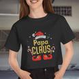 Papa Santa Claus Matching Family Christmas Shirts Tshirt V2 Women Cropped T-shirt