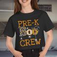 Pre-K Boo Crew Teacher Student Team Halloween Costume Women Cropped T-shirt