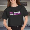 Pro Woman Pro Choice Feminist Women Cropped T-shirt